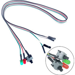 POWER & RESET SWITCHES WITH LED LIGHTS 50CM