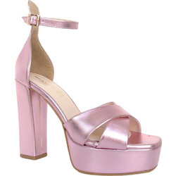 Γυναικεία Πέδιλα High Heel Platform, BEATRIS 3632.R Ροζ μεταλλικό