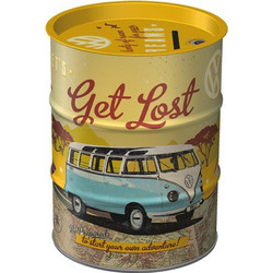 Nostalgic Μεταλλικός Κουμπαράς Oil Barrel Volkswagen VW Bulli - Lets Get Lost