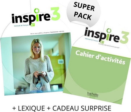 INSPIRE 3 SUPER PACK (LIVRE + CAHIER + LEXIQUE + CADEAU SURPRISE)