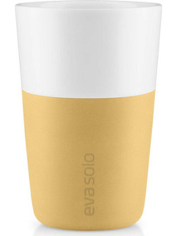 Φλιτζάνι latte πορσελάνης 360 ml σετ 2 τμχ Golden Sand