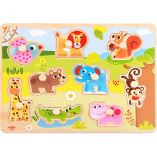 Παιδικό Puzzle Tooky Toy Σφηνώματα Ζούγκλα 9 Κομμάτια