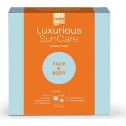InterMed Luxurious Family Pack Sunscreen Face Cream SPF50 75ml + Body Cream SPF15 200ml