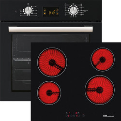 Multihome Φούρνος Ηλεκτρικός Άνω Πάγκου 65lt 56cm MH-6060 BL με Κεραμικές Εστίες MH-6135
