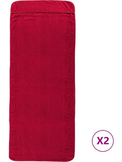 vidaXL Πετσέτα Θαλάσσης Μπορντό 75x200cm 362676