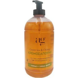 AG Pharm Green Tea & Orange Κρεμοσάπουνο 600ml