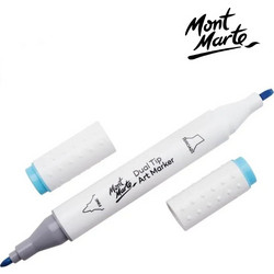 Mont Marte Art Marker Dual Tip B5 Cyan No66 - Μαρκαδόρος Ζωγραφικής No 66 Γαλάζιο MGRD0029_01