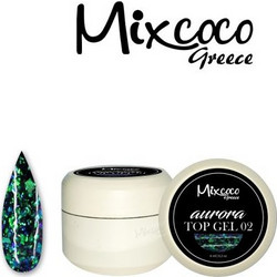 Aurora Top Coat για Gel Glitter 02 6ml