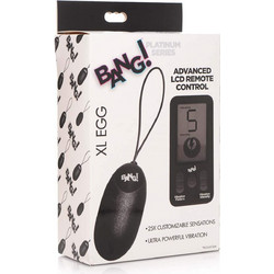 Master Series Bang XLarge Egg Δονητής Egg για Ζευγάρια με Τηλεχειριστήριο Μαύρος