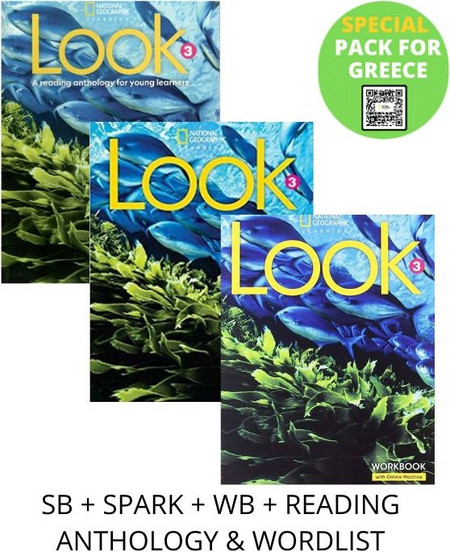 LOOK 3 SPECIAL PACK FOR GREECE (SB + SPARK + WB + READING ANTHOLOGY & WORDLIST) BRIT. ED