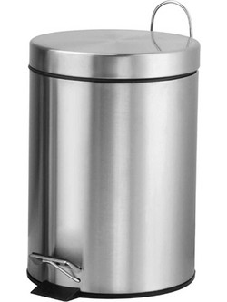 Μεταλλικό Χαρτοδοχείο Μπάνιου Spirella Nyo Polished 5lt 05376.001 Dimitrakas