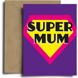 Ευχετήρια Κάρτα Διπλή (17x12) Spread The Magic Super Mum