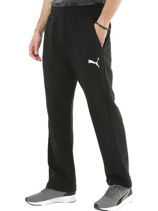 Puma Essential Tr Ανδρικό Παντελόνι Φόρμας Μαύρο 586720-51
