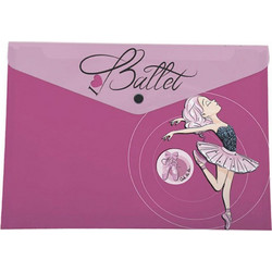 Φάκελος με κουμπί Graffiti Ballerina Α4 (231192)