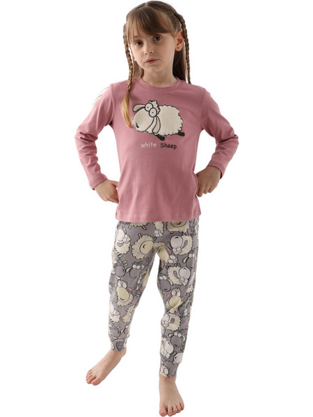 Πιτζαμα παιδική Arnetta White Sheep Kid AE2633K-Σάπιο Μήλο