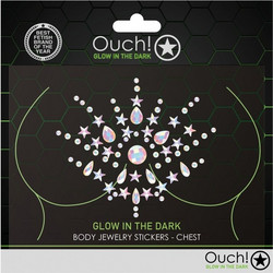 OUCH! Body Jewelry Stickers που Φωσφορίζουν - Στήθος