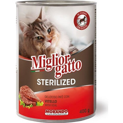 Morando Miglior Gatto Adult Sterilised Pate with Beef 400gr