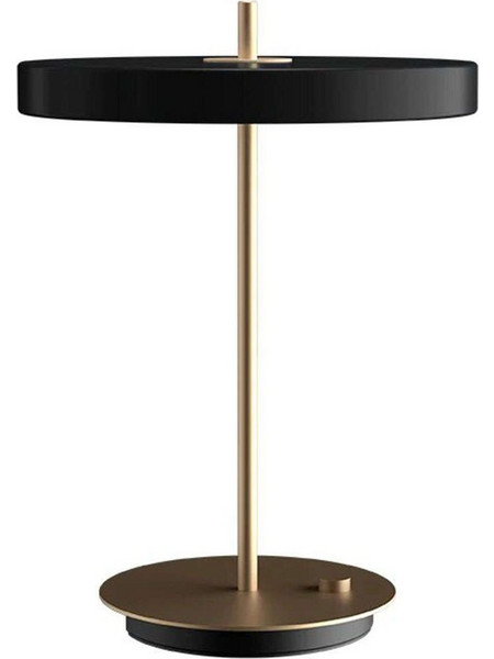 Φωτιστικό Επιτραπέζιο Asteria 2308 Φ31x41,5cm Dim Led 600lm 13W 3000K Black-Brass Umage
