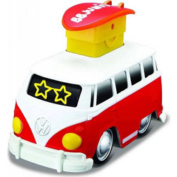 Bburago Press & Go Volkswagen Samba Bus Red 16/85110