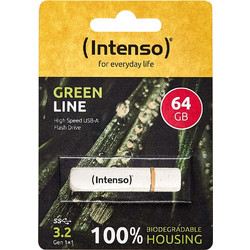 Intenso Green Line 64GB USB Stick 3.2 Gen 1 με USB-A