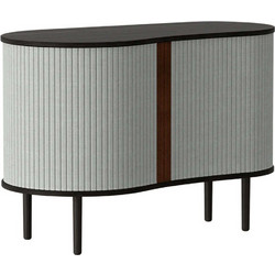 Μπουφές Audacious Horizons S 5111C706-03 100x50x67cm Black Oak-Light Grey Polyester,Ξύλο