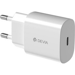 Devia EA315 Φορτιστής Χωρίς Καλώδιο με Θύρα USB-C 25W Power Delivery White