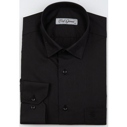 POLIGIANNI-DOMINO Υποκάμισο Plus Size 22502Β-20 ΜΑΥΡΟ ΜΑΥΡΟ