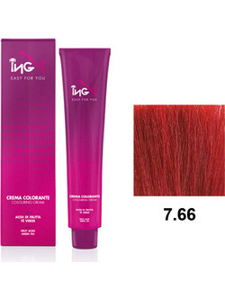 ING Colouring Cream 7.66 Ξανθό Κόκκινο Έντονο Μόνιμη Βαφή Μαλλιών 100ml