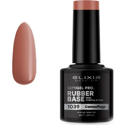 Elixir Semigel 1039 Rubber Base Ημιμόνιμο Βερνίκι Νυχιών 8ml