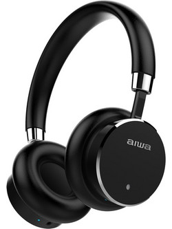 Aiwa HSTBTN-800BK Ενσύρματα & Ασύρματα Bluetooth Ακουστικά On Ear με Noise Canceling Μαύρα