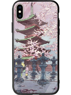 Θήκη Ukiyo-e - Cherry Blossom iPhone XS Max Groove TPU (Tempered Glass και TPU)