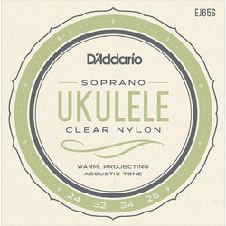 D'Addario EJ65S Σετ 4 Χορδές Ukelele Nylon 24-28" 1/4