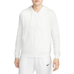 Nike Γυναικεία Ζακέτα Φούτερ Μακριά με Κουκούλα και Φερμουάρ Λευκή DV8046-121