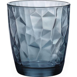 Bormioli Rocco Σετ Ποτήρια Νερού Γυάλινα Dof Ocean Blue 390ml 6τμχ 00.10157