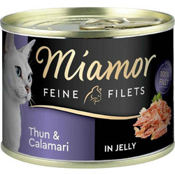 Finnern Miamor Feine Filets Adult with Tuna & Squid in Jelly 185gr