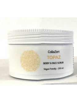 Collazen Topaz Body & Face Φυτικό Scrub Προσώπου 250ml