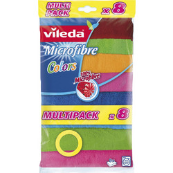 Cleaning Cloth Vileda Microfibre Colors 8 pcs