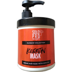 Solo Pro Keratin Μάσκα Μαλλιών Κερατίνης για Επανόρθωση για Ταλαιπωρημένα Μαλλιά 1lt