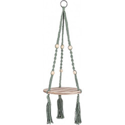 Bizzotto Peruvian Ράφι Για Φυτά Μακραμέ Πράσινο 25x25x87