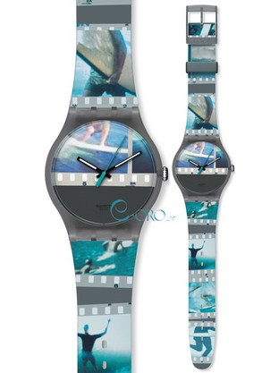 Swatch Wonder Inspiration Ανδρικό Ρολόι με Πολύχρωμο Καουτσούκ Λουράκι SUOZ141