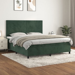 vidaXL Κρεβάτι Boxspring με Στρώμα Βελούδινο 160x200εκ. 3142914