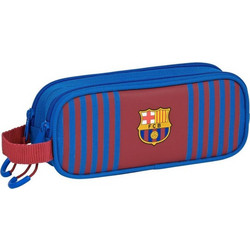 Safta F. C Barcelona Κασετίνα με 2 Θήκες Navy Μπλε 812129513