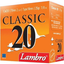 Lambro Classic 20 Φυσίγγια Συγκέντρωσης 20Cal 70mm 25gr 25τμχ