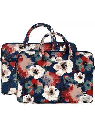 Wonder POK042627 Τσάντα Laptop Ώμου 16" Black & Roses