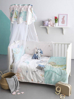 Palamaiki BS7013 Σετ Κούνιας White/Ciel 7τμχ