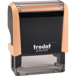 Σφραγίδα TRODAT 4912 Printy 4.0 Παστελ Creme Σώμα με Ταμπόν - Μελάνι Μαύρο διαστ 47x18 mm 179675