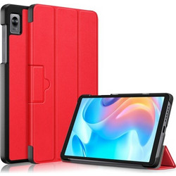 Θήκη Βιβλιο Tri-Fold με Βάση Στήριξης για Realme Pad Mini - Κόκκινο