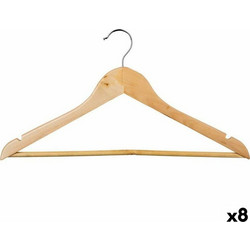 Κρεμάστρες 5five 45 x 23 cm Φυσικό Ξύλο Καφέ 8 Τεμάχια