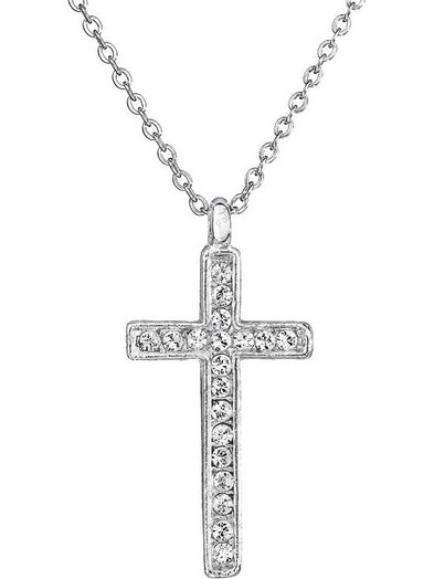 Χειροποίητος σταυρός με κρύσταλλα swarovski (F1022)
