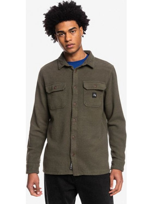 Quiksilver Ανδρικό Πουκάμισο Μακρυμάνικο Kyloe Khaki